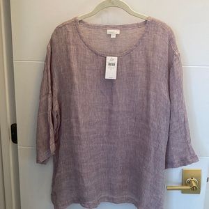 NWT J Jill linen tunic size L